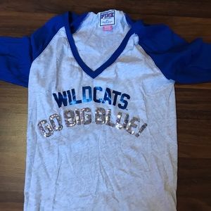 PINK Kentucky Wildcat Raglan